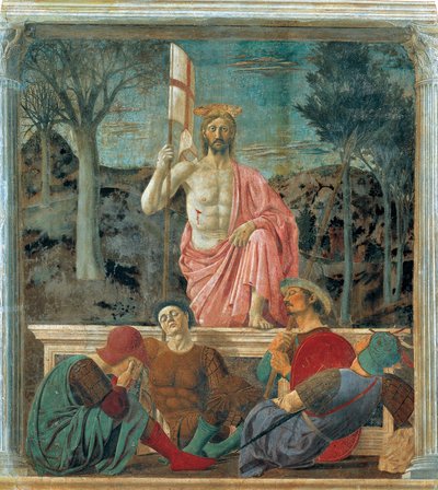 キリストの復活,1463-65（フレスコ画） 作： Piero della Francesca