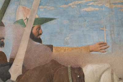 コンスタンティヌス帝のマクセンティウス帝に対する勝利。 作： Piero della Francesca