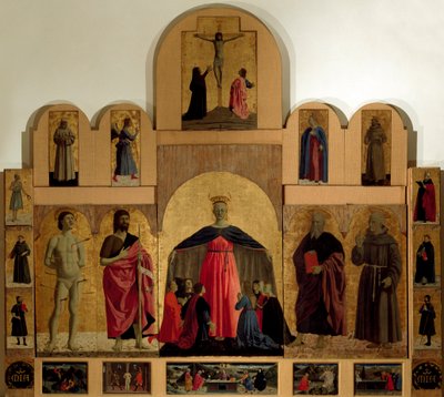 祭壇画「ミゼリコルディア」の細部 作： Piero della Francesca