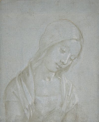 若い女性の胸像」1495年頃 作： Piero di Cosimo.