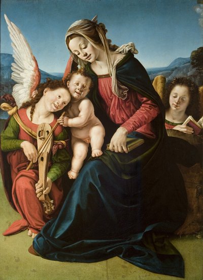 マドンナと天使 作： Piero di Cosimo