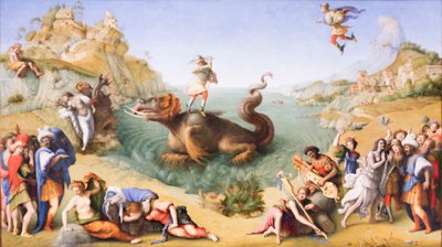 アンドロメダを解放するペルセウス 作： Piero di Cosimo