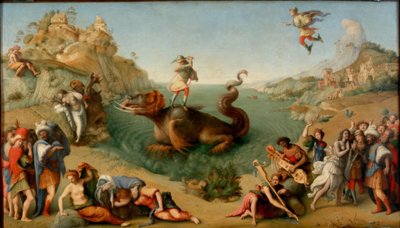 ピエロディコジモ、ペルセウスとアンドロメダ 作： Piero di Cosimo