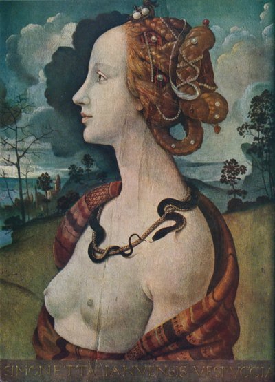 シモネッタヴェスプッチの肖像、c1480、1939 作： Piero di Cosimo