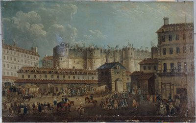 バスティーユの解体（7月17日 作： Pierre Antoine Demachy