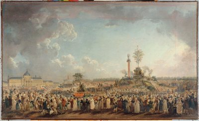 シャン・ド・マールでの至高者の饗宴、1794年頃（油彩・カンヴァス） 作： Pierre Antoine Demachy