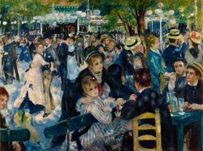 ル・ムーラン・ド・ラ・ギャレットで踊ろう 作： Pierre-Auguste Renoir