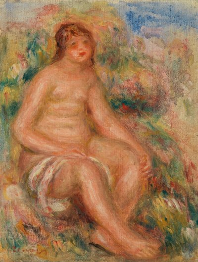 入浴者 作： Pierre-Auguste Renoir