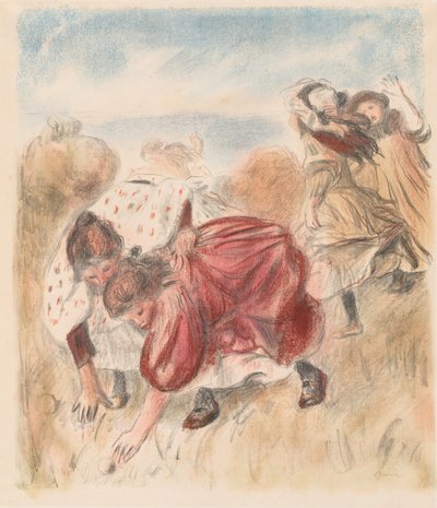 ボール遊びをする子供たち 作： Pierre-Auguste Renoir