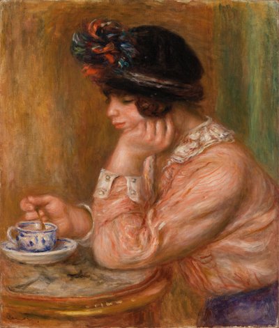 チョコレートのカップ 作： Pierre-Auguste Renoir