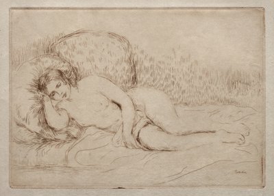 横になっている裸の女性 作： Pierre-Auguste Renoir