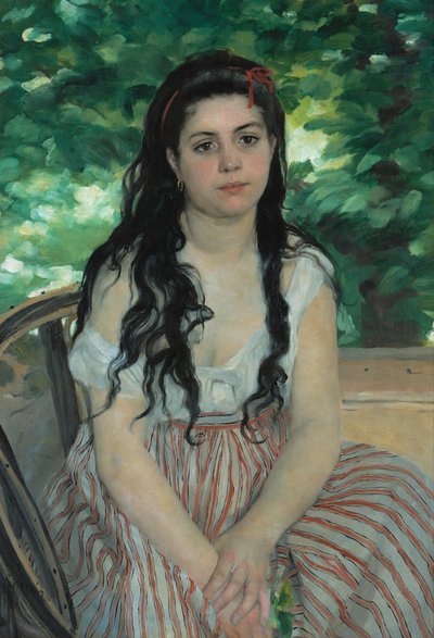 夏に-ラボエミエンヌ 作： Pierre-Auguste Renoir