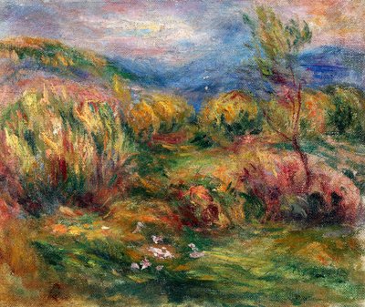 カーニュ・シュル・メール近郊の風景 作： Pierre-Auguste Renoir