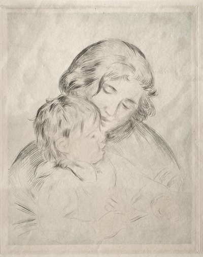 お母さんと子供 作： Pierre-Auguste Renoir