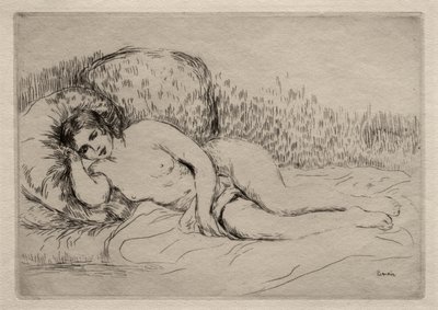 横になっている裸の女性 作： Pierre-Auguste Renoir