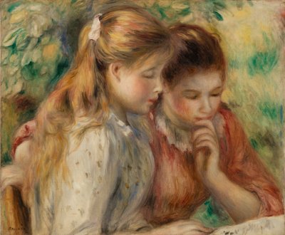 読書（ラ・レクチャー） 作： Pierre-Auguste Renoir