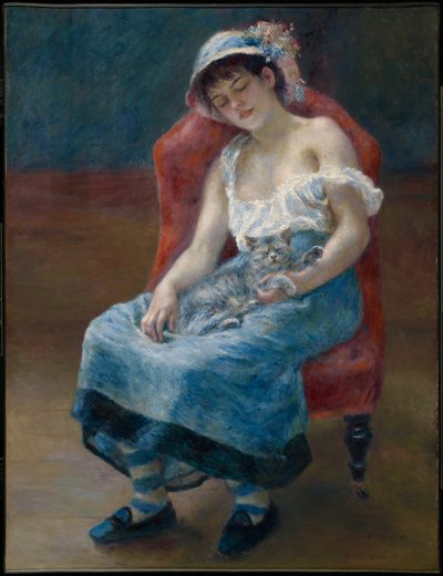 眠る少女 作： Pierre-Auguste Renoir