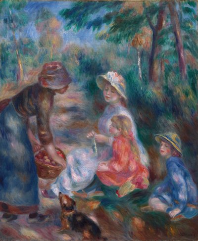 アップルの売り手 作： Pierre-Auguste Renoir