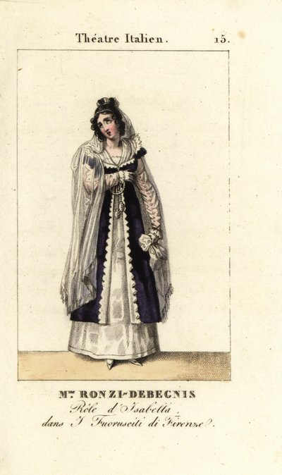 うーん。 I Fuoruscit di FirenzeのRonzi-Debegnis、イタリア劇場、1819年（彫刻） 作： Pierre Charles Baquoy