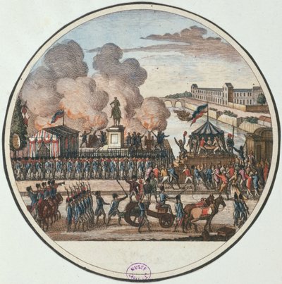 1792年7月22日、危機に瀕した国の布告（1794-1802年頃）（エングレーヴィング 作： Pierre Gabriel Berthault