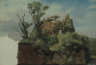 廃墟のある風景 作： Pierre-Henri de Valenciennes