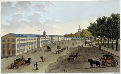 植物園の自然史キャビネットの新しいギャラリーの眺め - Courvoisierの "Vues de Paris "にて 作： Pierre (after) Courvoisier