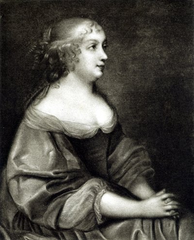 アンヌ・ドートリッシュ（1601年～1666年）、フランスとナバラの女王、ルイ14世の母の肖像 作： Pierre (after) Mignard