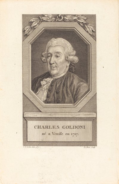 チャールズ・ゴルドーニ 作： Pierre Adrien Le Beau after Charles Nicolas Cochin II