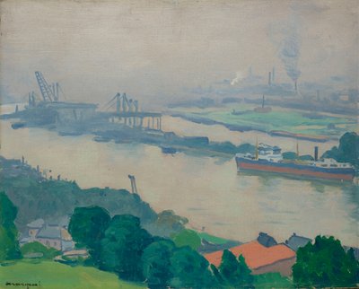 ルーアン近郊クロワセのセーヌ川、1927年。 作： Albert Marquet
