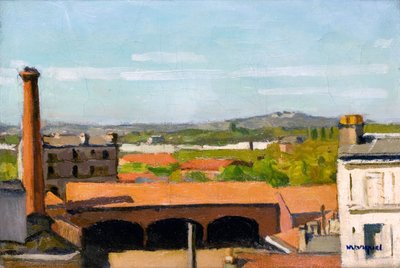 赤い屋根 作： Albert Marquet