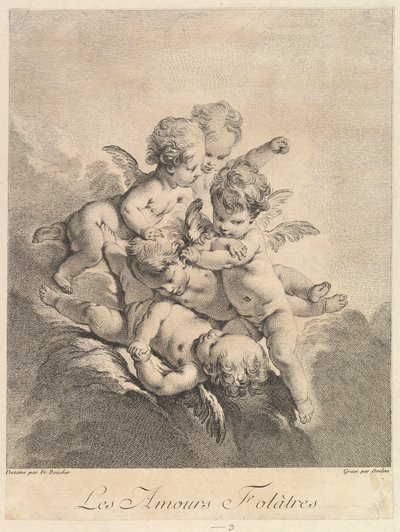 遊んでいる子供たち、1750年。 作： Pierre Alexandre Aveline