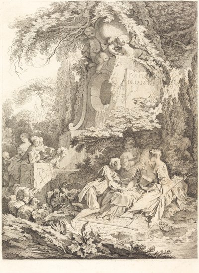 愛の泉、1738年。 作： Pierre Alexandre Aveline