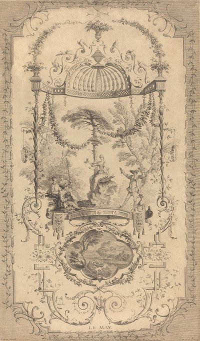 ルメイ 作： Pierre Alexandre Aveline after Antoine Watteau