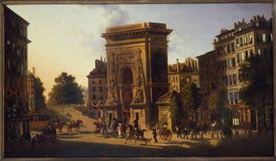 サン・ドニ門、2区、1810年から1830年の間（油彩・カンヴァス） 作： Pierre Alexandre Pau de Saint Martin