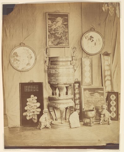 頤和園の美術品、北京、1861〜63年 作： Pierre Ambroise Richebourg