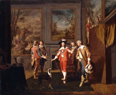 1647年11月のハンプトンコートからの王の脱出 作： Pierre Angelis or Angillis