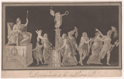 フランスへの献身の寓話 Devouement à la Patrie (オブジェクトのタイトル) 作： Pierre Antoine Demachy