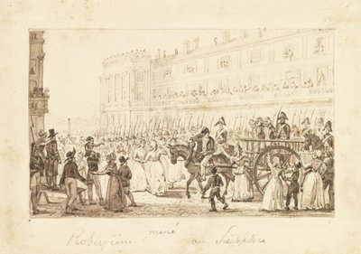 ロベスピエールとその共犯者が処刑につながった1794 作： Pierre Antoine Demachy