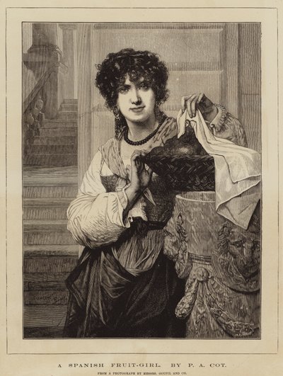 スペインのフルーツガール 作： Pierre Auguste Cot