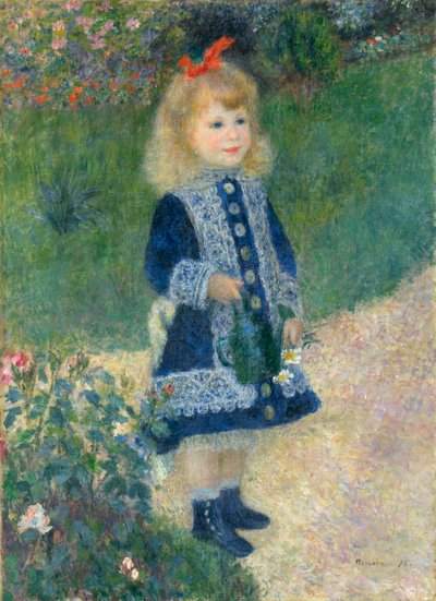 じょうろを持つ少女 作： Pierre Auguste Renoir
