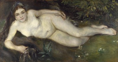 小川のニンフ、1869年〜1870年 作： Pierre Auguste Renoir