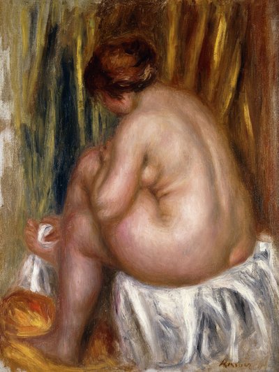 お風呂の後 作： Pierre Auguste Renoir