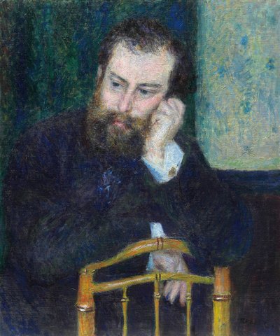 アルフレッド・シスレー、1876年。 作： Pierre Auguste Renoir
