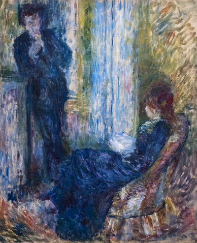 暖炉にて 作： Pierre Auguste Renoir