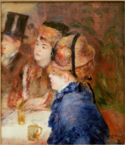 喫茶店で。酒飲み 作： Pierre Auguste Renoir