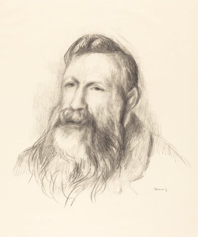 オーギュスト・ロダン、c。 1910年。 作： Pierre Auguste Renoir