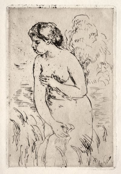 立ち足湯、半足。 作： Pierre Auguste Renoir