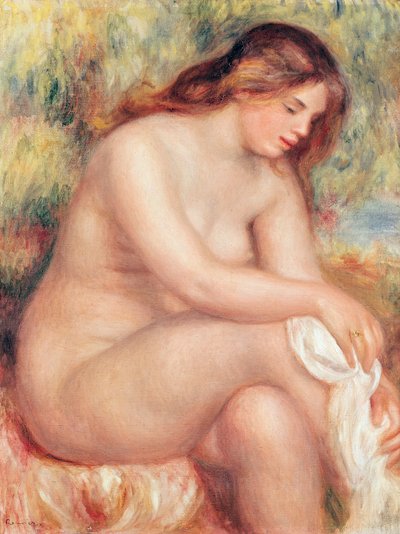 バザー・ドライイング・セルフ・セルフ、1910年 作： Pierre Auguste Renoir