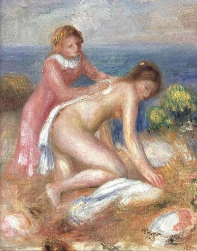 バザーとメイド 作： Pierre Auguste Renoir
