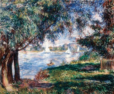 ブージヴァル、1888年。 作： Pierre Auguste Renoir